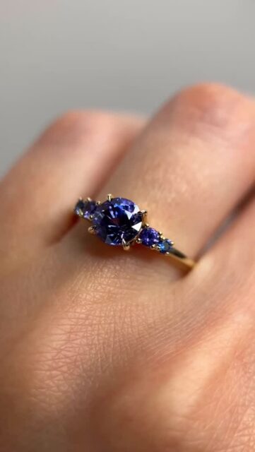 Purple and Violet sapphire ring 💜 DM to order yours