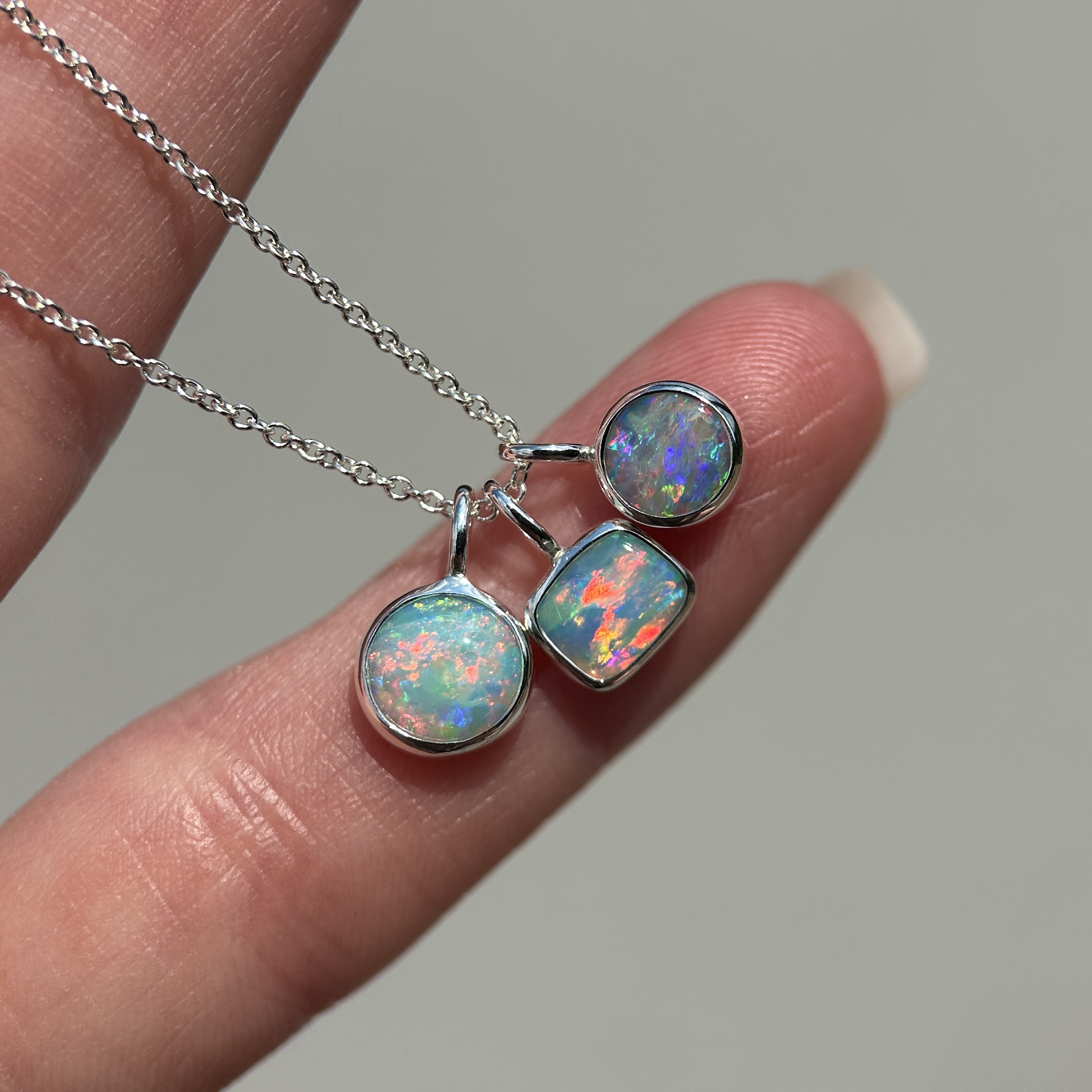 Sterling silver Opal Pendants - Image 6