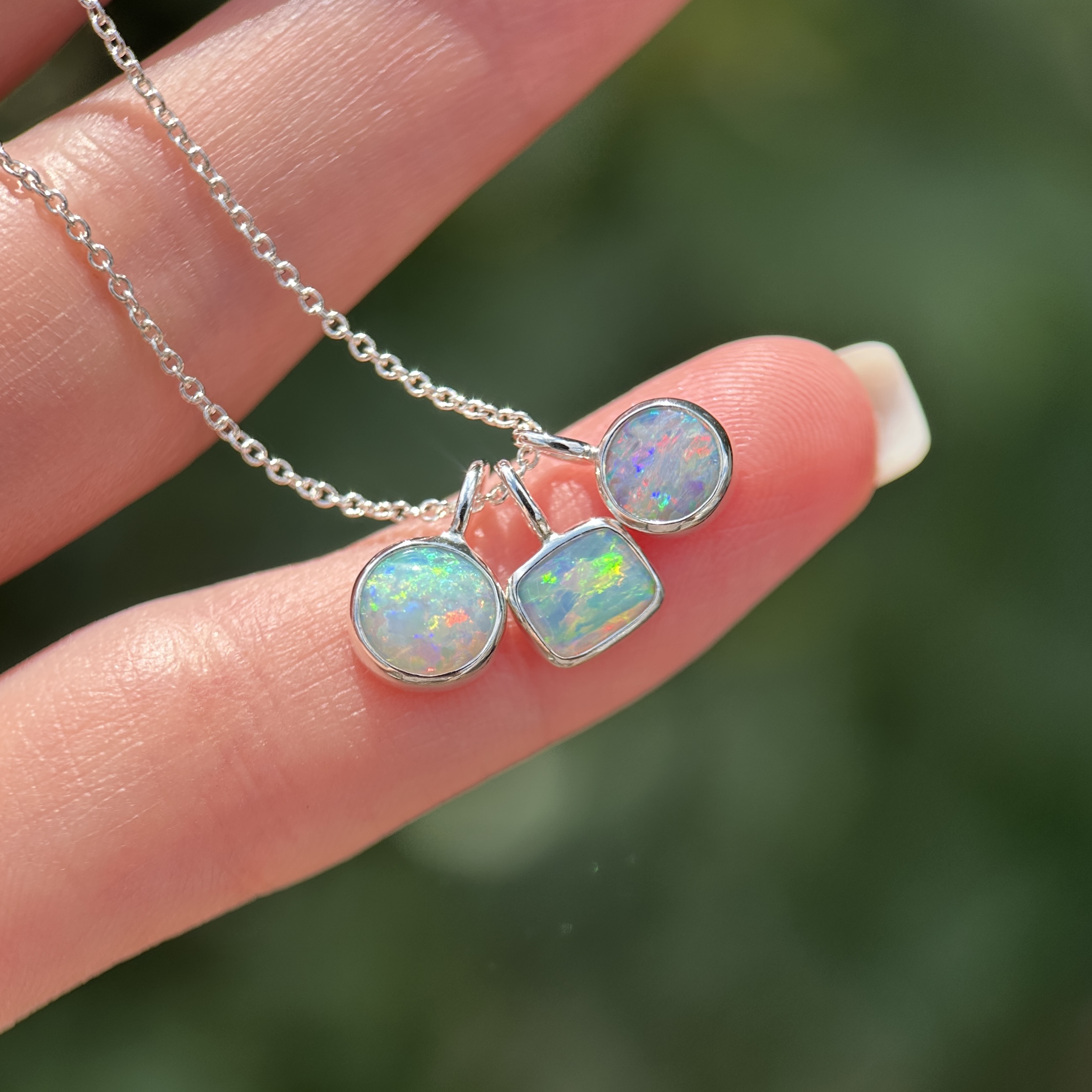 Sterling silver Opal Pendants - Image 8